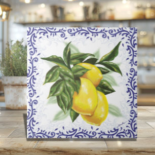Carreaux de céramique Citrons et Filigrane pour Cu