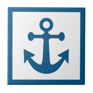 Carreaux de céramique d'Ancre nautique