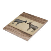 Carreaux de céramique de chèvre rustique et de gra (Côté)