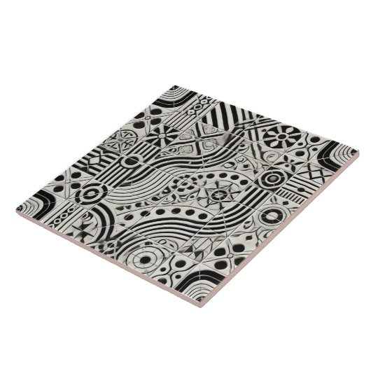 Carreaux de céramique de flux intemporels (Côté)