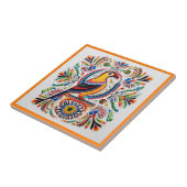carreaux de céramique de l'oiseau huichol mexicain (Côté)