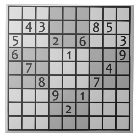 Carreaux de céramique de SUDOKU (Devant)