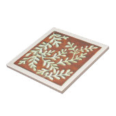 Carreaux de céramique décorative, rouille et feuil (Côté)