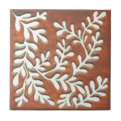 Carreaux de céramique décorative, rouille et feuil (Devant)