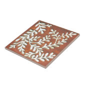 Carreaux de céramique décorative, rouille et feuil (Côté)