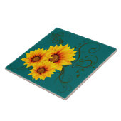Carreaux de céramique des tournesols (Côté)