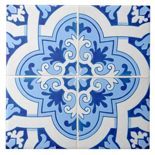 Carreaux de céramique émaillés traditionnels portu (Devant)