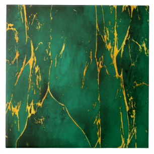 Carreaux de céramique en marbre vert