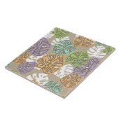 carreaux de céramique feuille pastel (Côté)