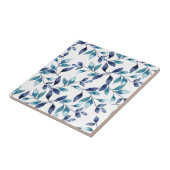 Carreaux de céramique Feuilles bleus (Côté)
