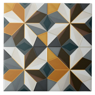 Carreaux de céramique géométriques gras