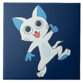 carreaux de céramique pour chat dansant (Devant)