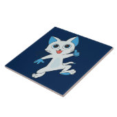 carreaux de céramique pour chat dansant (Côté)