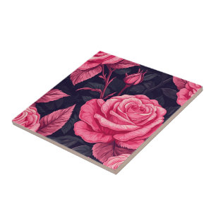 Carreaux De Céramique Retro Classé Rose Pour Mur S