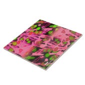 Carreaux de céramique rose (Côté)