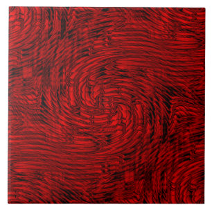 Carreaux de céramique rouge