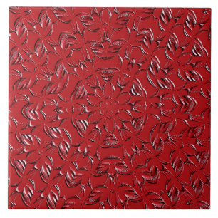 Carreaux de céramique rouge