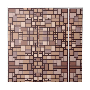Carreaux de céramique Tons terreux bruns Abstrait