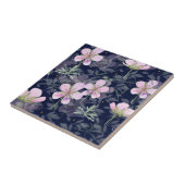 Carreaux de céramique violets (Côté)