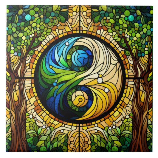 Carreaux de céramique Yin Yang (Devant)