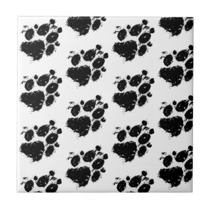 Carreaux de chien pour animaux de compagnie noirs 