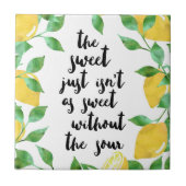 Carreaux de citation de citron doux et aigre (Devant)