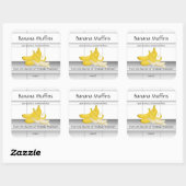 Carreaux de Cuisine Étiquette de Produit Muffins à (Feuille)