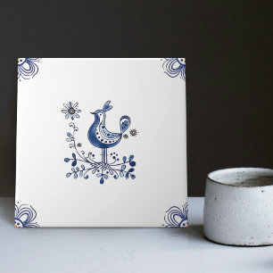 Carreaux de Delft Bleu de Style Hollandais Oiseaux