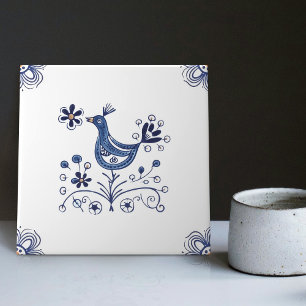 Carreaux de Delft Bleu de Style Hollandais Oiseaux