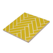 carreaux de design sophistiqués jaune moutarde (Côté)