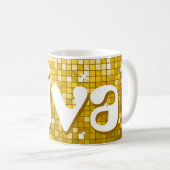 Carreaux de disco "or" "diva" mug (Devant droit)