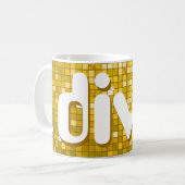 Carreaux de disco "or" "diva" mug (Devant gauche)