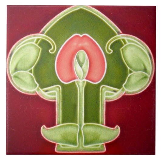 Carreaux de faïence Art Nouveau (Devant)