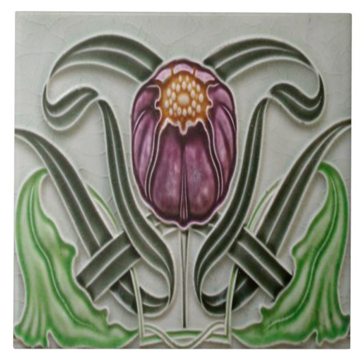 Carreaux de faïence Art Nouveau (Devant)