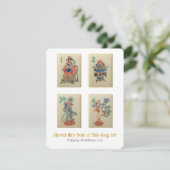 Carreaux de fleurs - Carte explicative (Debout devant)