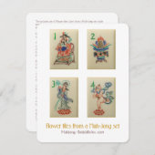 Carreaux de fleurs - Carte explicative (Devant / Derrière)