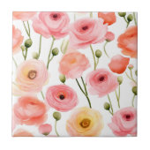 Carreaux de fleurs de pavot (Devant)