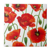 Carreaux de fleurs de pavot (Devant)