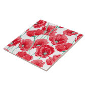 Carreaux de fleurs de pavot (Côté)