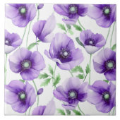 Carreaux de fleurs de pavot (Devant)