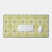 Carreaux de fleurs en vert (Clavier et souris)