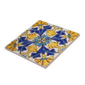 carreaux de fleurs jaunes toscanes (Côté)