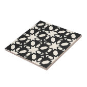carreaux de forme noir et blanc gris étoile (Côté)