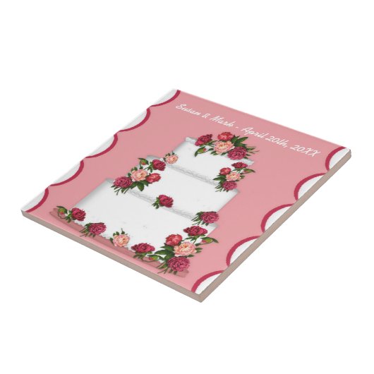 Carreaux de gâteau mariage (Côté)