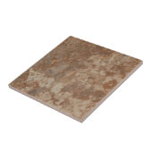 Carreaux de grès brun vintage rustique simple impr (Côté)