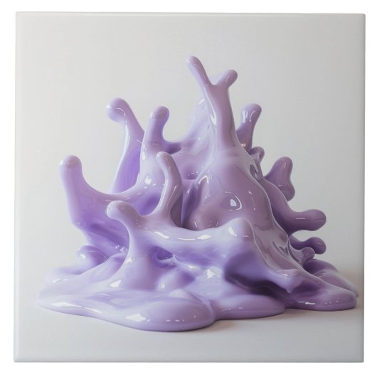 Carreaux de lave violet en porcelaine (Devant)