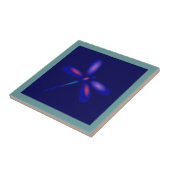 Carreaux de libellules (bordure turquoise) (Côté)