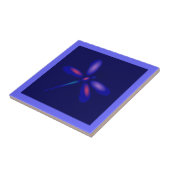 Carreaux de libellules (bordure violette) (Côté)