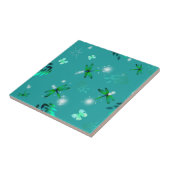 Carreaux de libellules et de papillons (Côté)