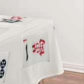 Carreaux de Mahjong sur badge pastel Nappe (In Situ)